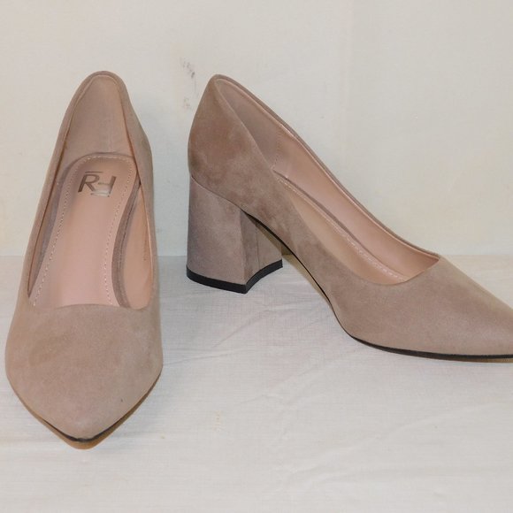 RF Beige Heels Size 37 (US Size 7) - Picture 1 of 12